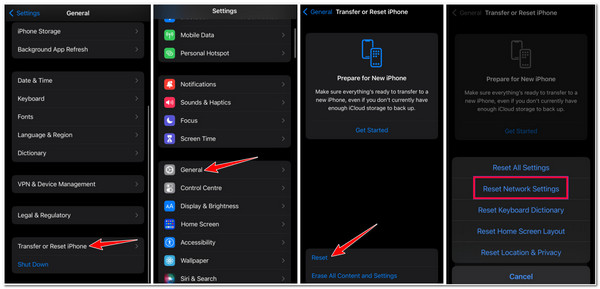 Reset Network Settings iMessage App