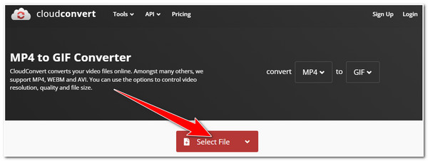 CloudConvert Pristup Cloud Convert MP4 u GIF