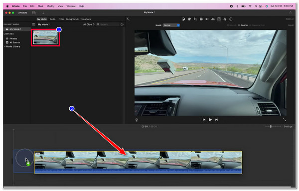 iMovie Mac Import médií