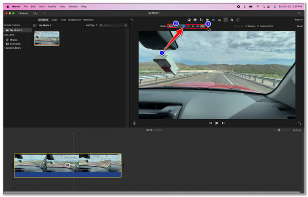 iMovie Mac Seleccionar Rápido Elegir Velocidad