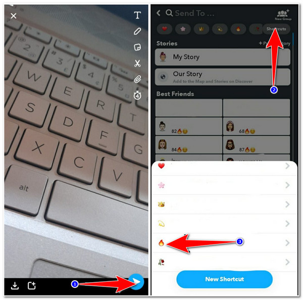 Make Snapchat Shortcut 