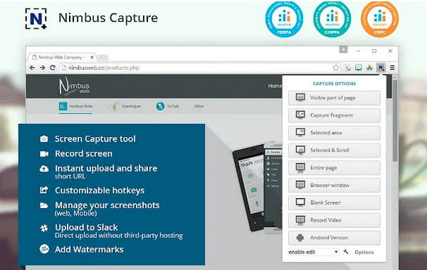 Nimbus Capture Chrome 标签记录器