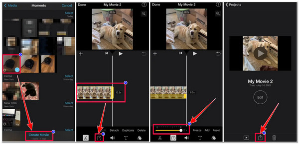 iPhone iPadでビデオを高速化する