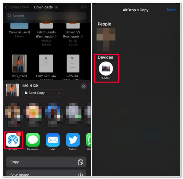 Airdrop fișiere de pe iPhone pe Mac