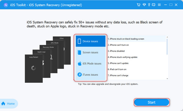 Choose Device Issues