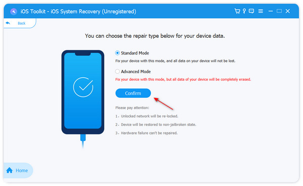 Odaberite Fix Mode 4Easysoft