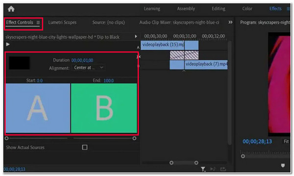 Access Effect Controls Tab