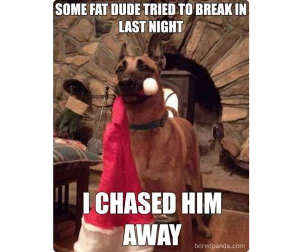 Chased Him Away Christmas Memes