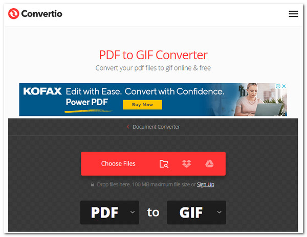 PDF को GIF में बदलें