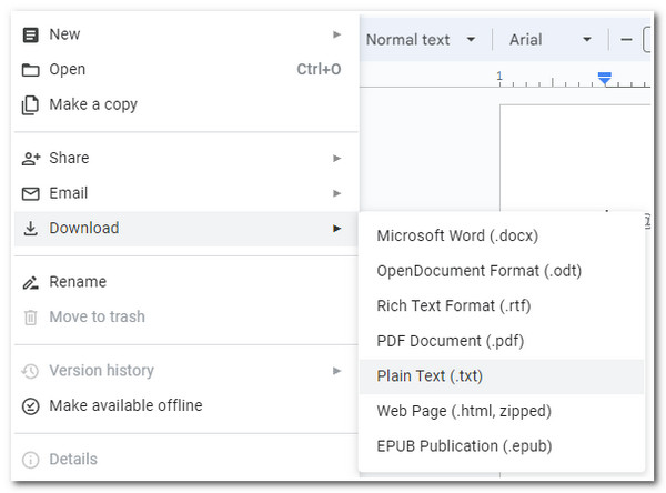 Dokumen Google PDF ke Teks