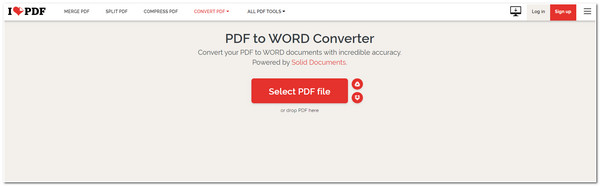 iLovePDF PDF do Wordu 