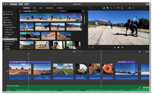 iMovie 非線性影片編輯器