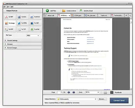 AVS Document Converter PDF do EPUB