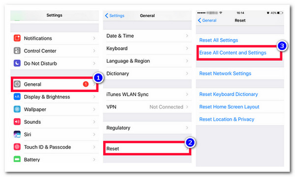 Erase All Content and Settings