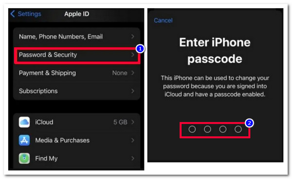 Τροποποιήστε τον κωδικό πρόσβασης Apple ID