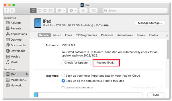 Deblocați iPhone-ul dezactivat cu Finder iTunes