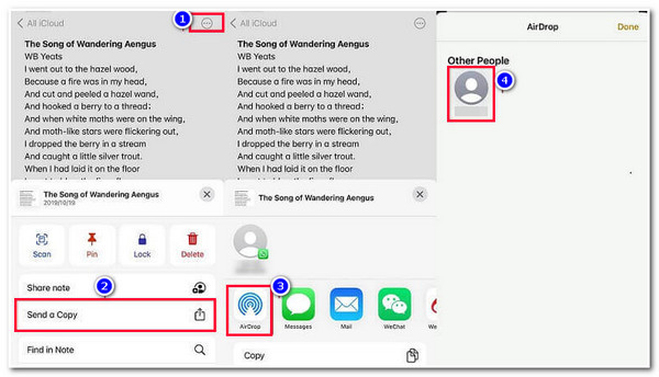 Nota Airdrop kepada iPhone Lama