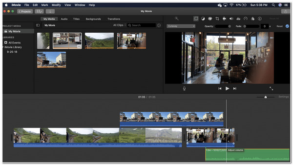 iMovie Interface