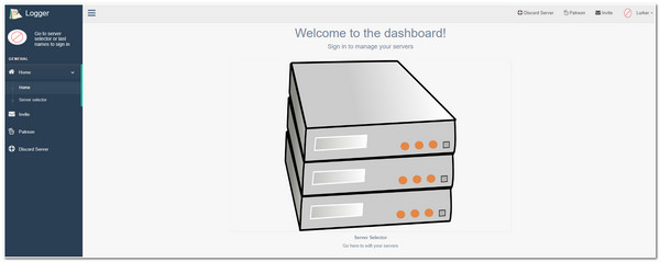 Logger Bot Interface