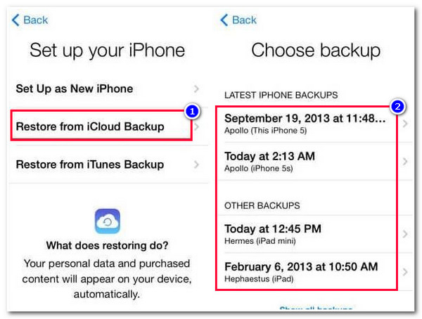 กู้คืนข้อมูลสำรอง iCloud iPhone ใหม่