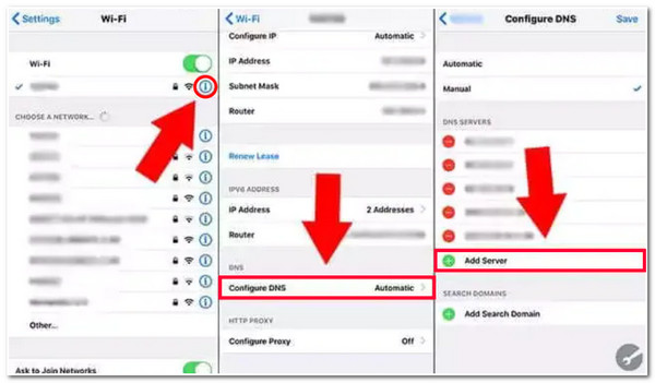 Avaa iPhone iCloud DNS:n avulla