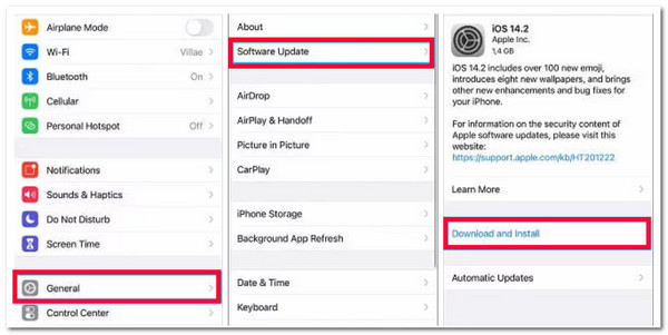 iOS संस्करण अपडेट करें