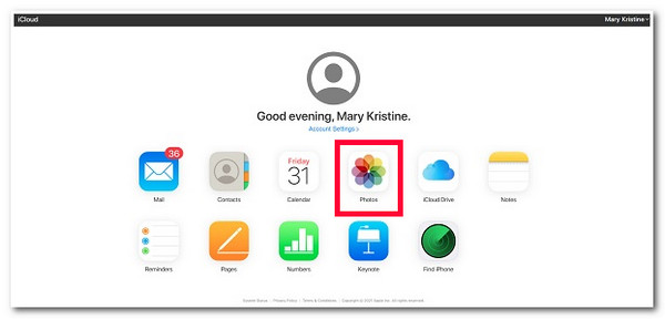 เข้าถึงเว็บไซต์ iCloud