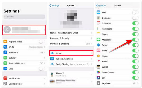 Tính năng đồng bộ hóa iCloud