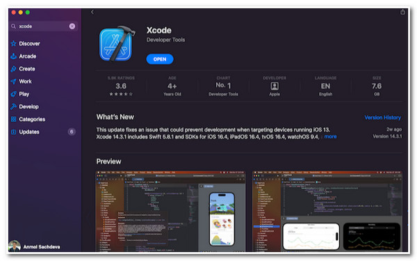 Installer XCode