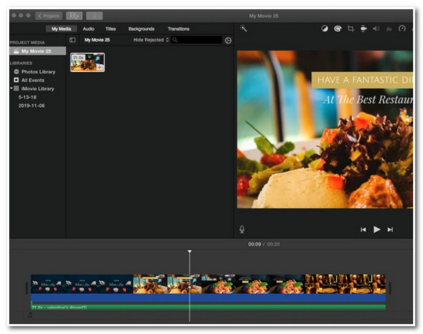 Remplacer l'audio par iMovie