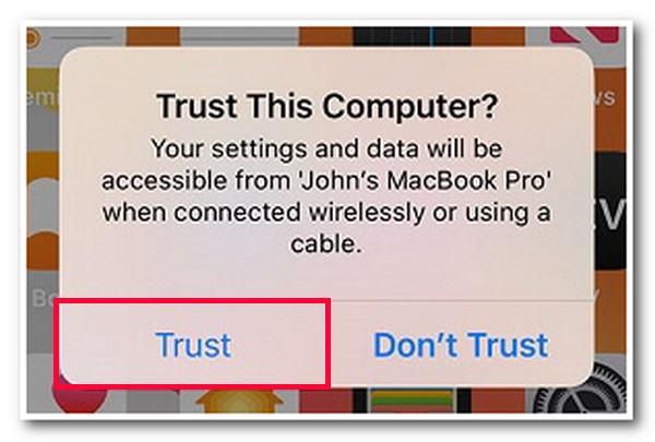 Tap Trust Button