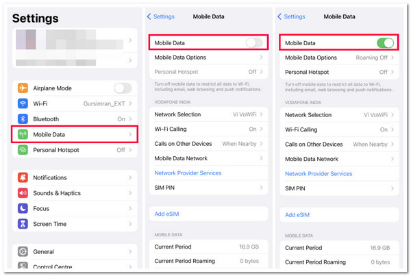 Desactivar datos móviles