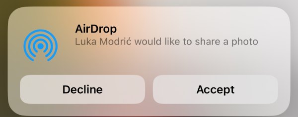 Αποδεχτείτε το Airdrop