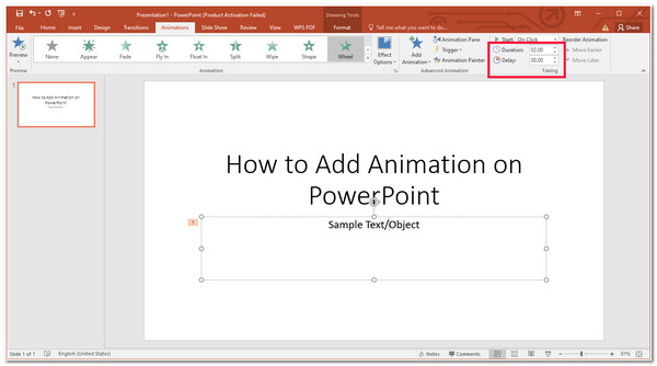 Animatipn Duration Delay