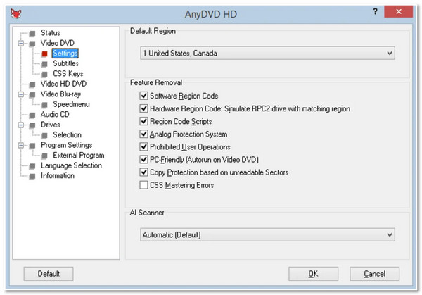 AnyDVDHD Interface