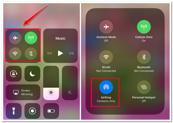 iPhone पर एयरड्रॉप सक्षम करें