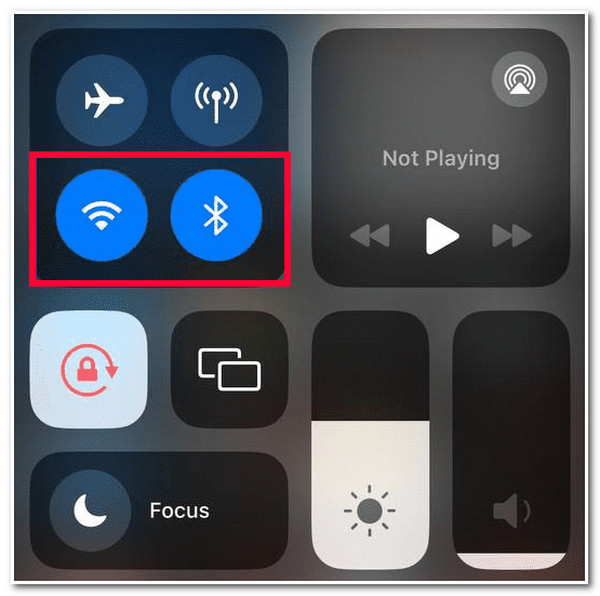 Ensure Wi-Fi Bluetooth are Turned On