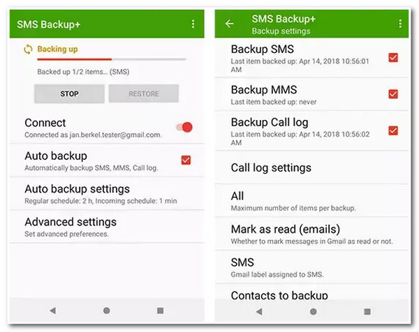 Backup Restore Android SMS