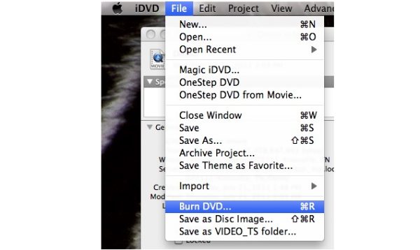 Imovie Idvd から DVD を書き込む