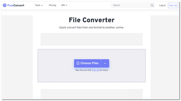 Freeconvert Interface