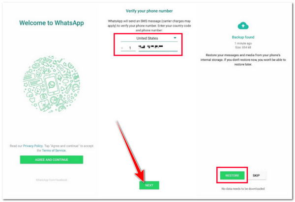 Restaurar histórico de bate-papo do Android