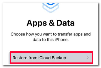 Restore From Icloud Backup