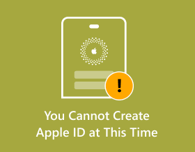 You Cannot Create Apple ID at This Time