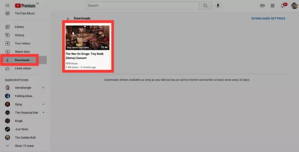 Video Youtube yang dimuat turun