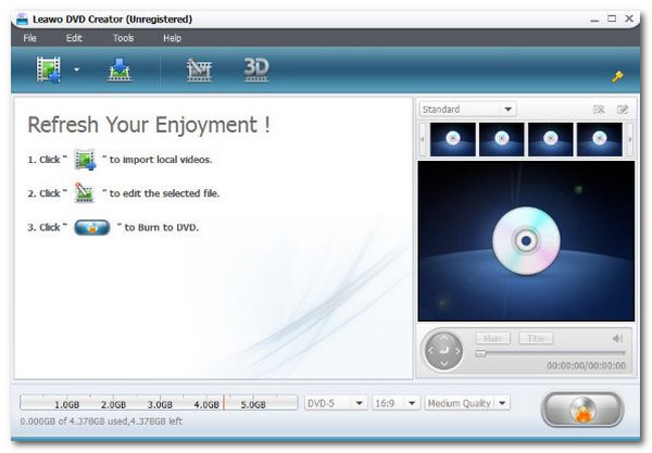 Leawo Free DVD Maker