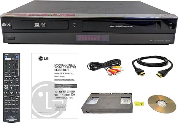 Odtwarzacz DVD VCR LG VH