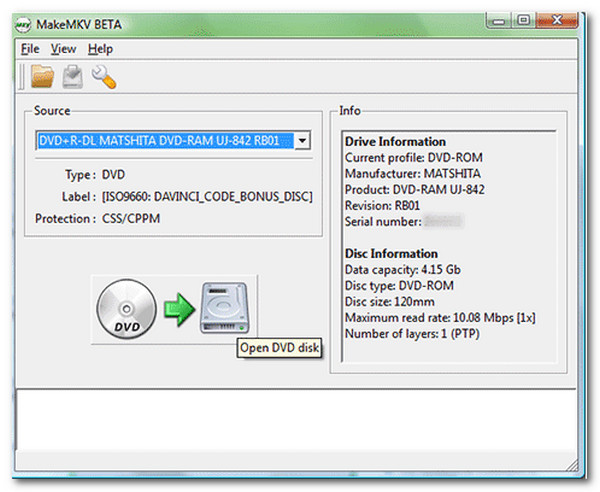 Makemkv Open Dvd-schijf