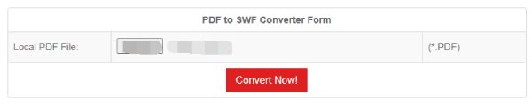 Conversion de PDF en Flash en ligne