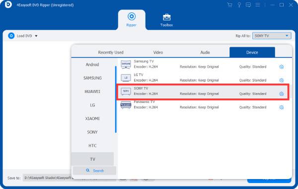 Copiar DVD al reproductor de DVD Sony 4easy