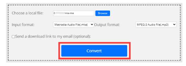 Mka in MP3 konvertieren Convertfiles